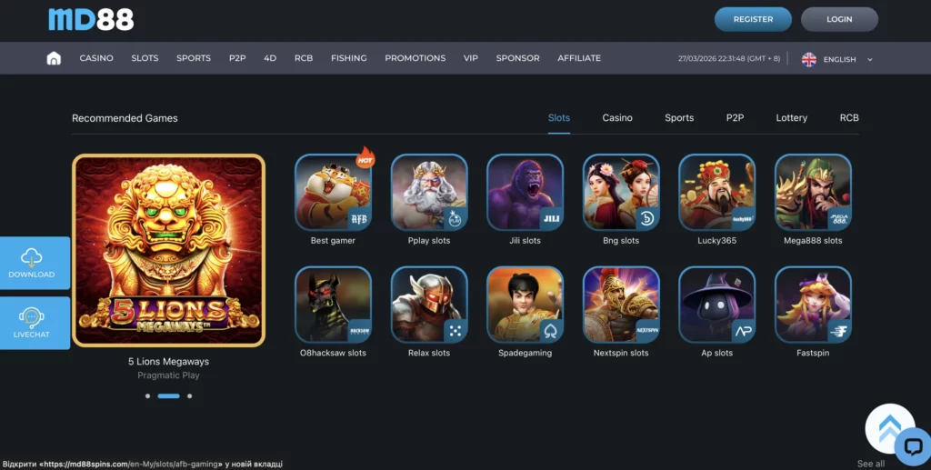 MD88 Casino Overview